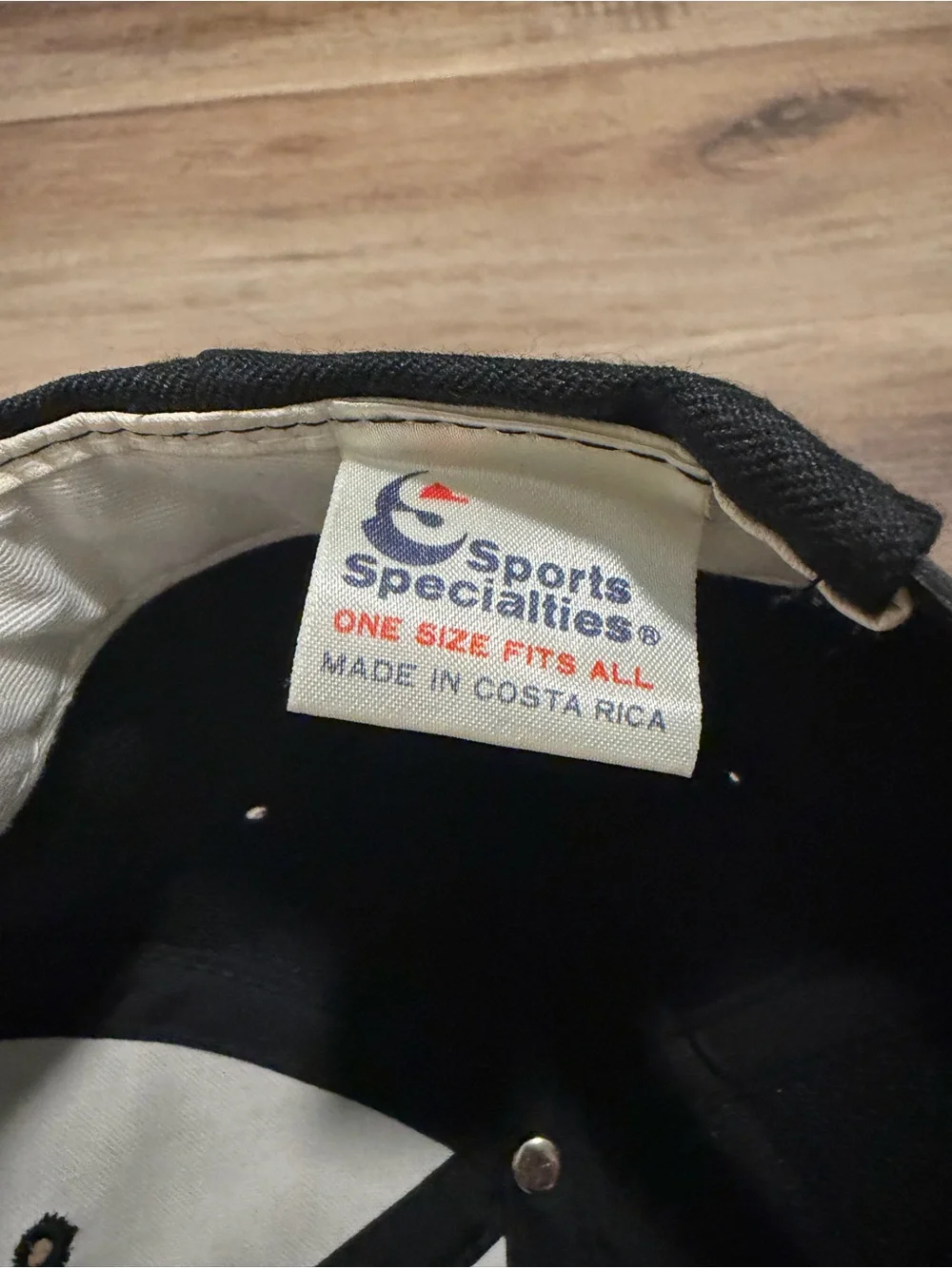 Vtg Syracuse Orangeman Snapback Sports Specialties Hat Script Wool Black Dome - Picture 8 of 9